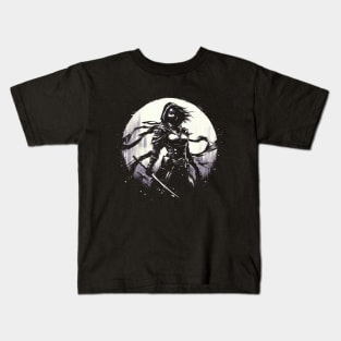 Ninja Assassin Girl Kids T-Shirt